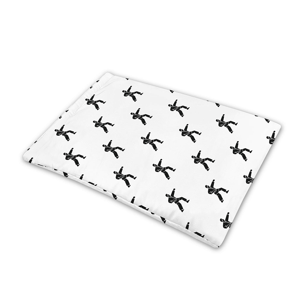 Karate Fighter Pattern Print Pet Cooling Mat Cover