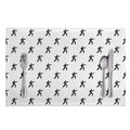 Karate Fighter Pattern Print Placemat