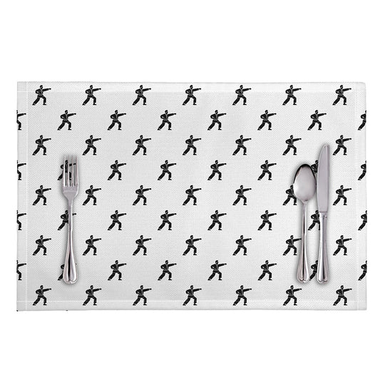 Karate Fighter Pattern Print Placemat