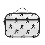 Karate Fighter Pattern Print Portable Lunch Bag