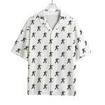 Karate Fighter Pattern Print Rayon Hawaiian Shirt