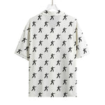 Karate Fighter Pattern Print Rayon Hawaiian Shirt
