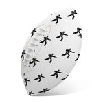 Karate Fighter Pattern Print Rugby Ball