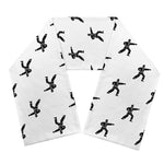 Karate Fighter Pattern Print Scarf
