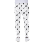 Karate Fighter Pattern Print Scuba Joggers