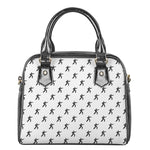 Karate Fighter Pattern Print Shoulder Handbag