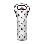 Karate Fighter Pattern Print Single Neoprene Wine Tote