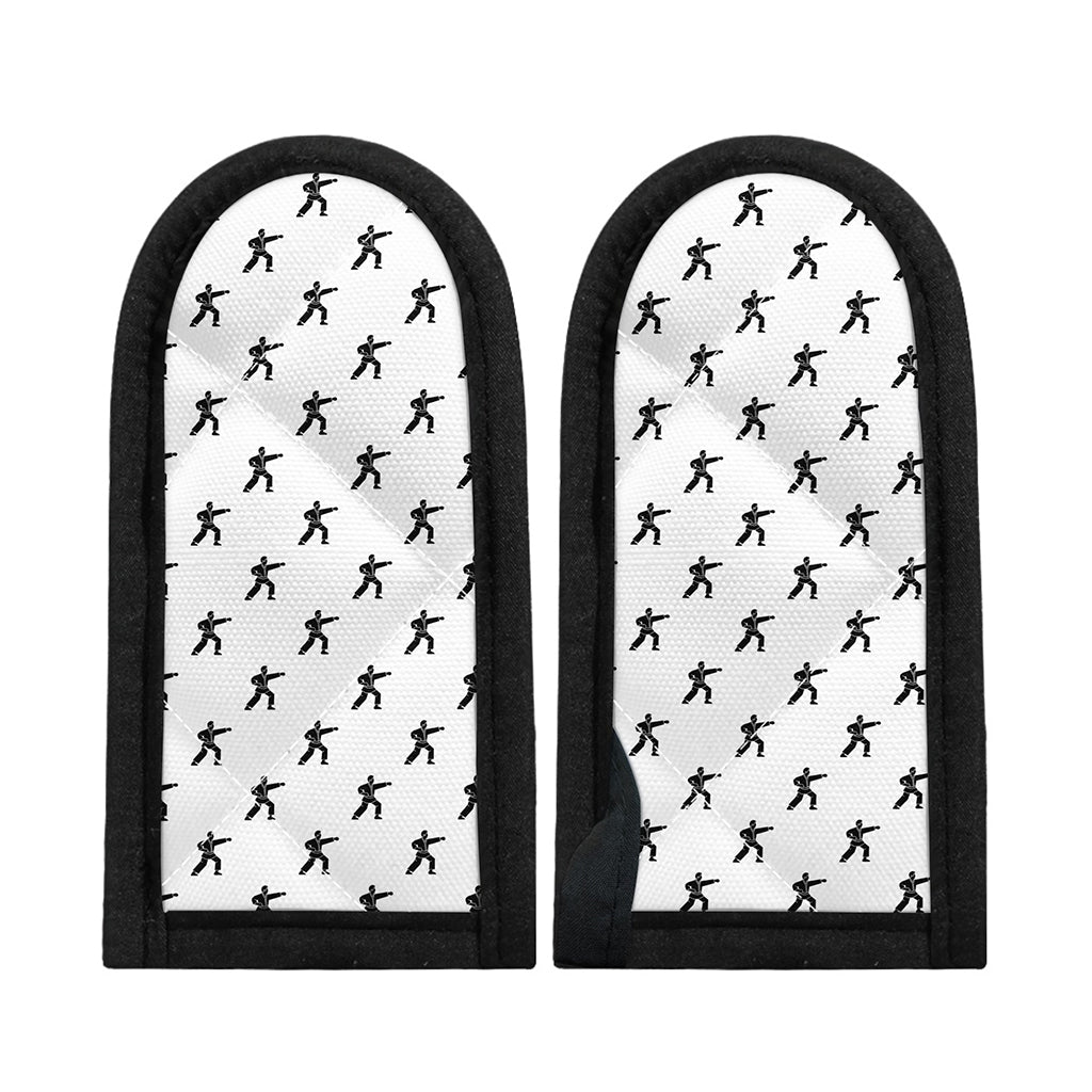 Karate Fighter Pattern Print Skillet Handle Cover