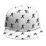 Karate Fighter Pattern Print Snapback Cap