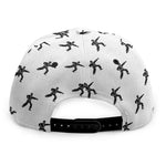 Karate Fighter Pattern Print Snapback Cap