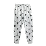 Karate Fighter Pattern Print Sweatpants