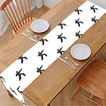 Karate Fighter Pattern Print Table Runner