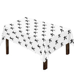 Karate Fighter Pattern Print Tablecloth