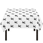 Karate Fighter Pattern Print Tablecloth