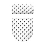 Karate Fighter Pattern Print Toilet Lid And Tank Cover Set