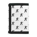 Karate Fighter Pattern Print Trifold Wallet