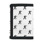 Karate Fighter Pattern Print Trifold Wallet