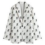 Karate Fighter Pattern Print Women's Blazer