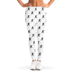 Karate Fighter Pattern Print Women's Leggings