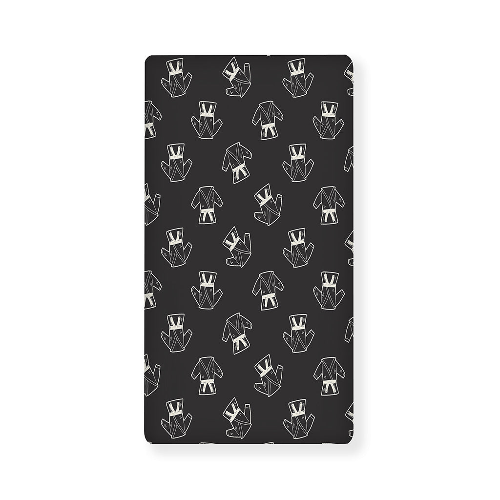 Karate Gi Pattern Print Baby Crib Sheet