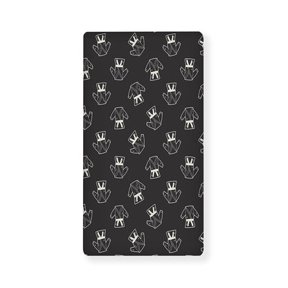 Karate Gi Pattern Print Baby Crib Sheet