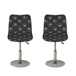 Karate Gi Pattern Print Bar Stool Covers