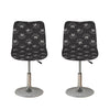 Karate Gi Pattern Print Bar Stool Covers