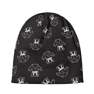 Karate Gi Pattern Print Beanie