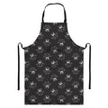 Karate Gi Pattern Print Bib Apron With Pocket