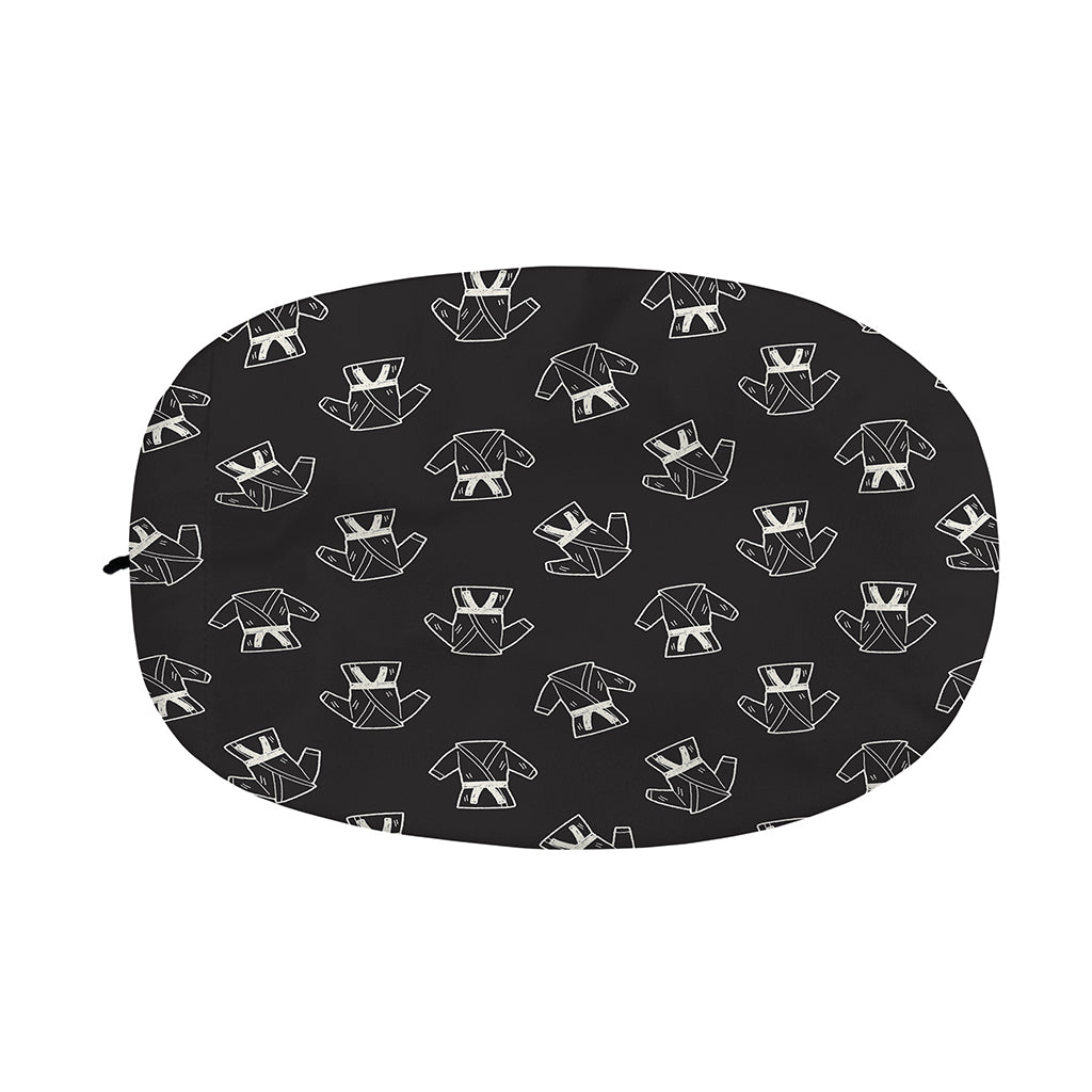 Karate Gi Pattern Print Car Side Mirror Covers