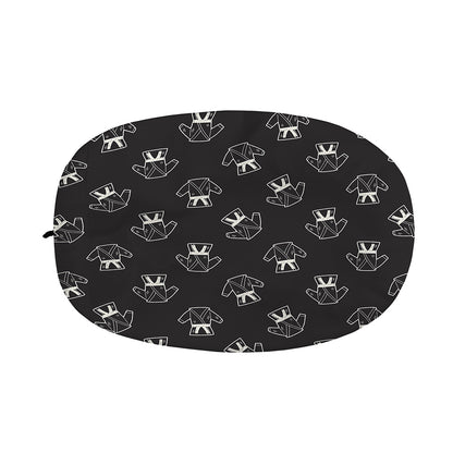 Karate Gi Pattern Print Car Side Mirror Covers