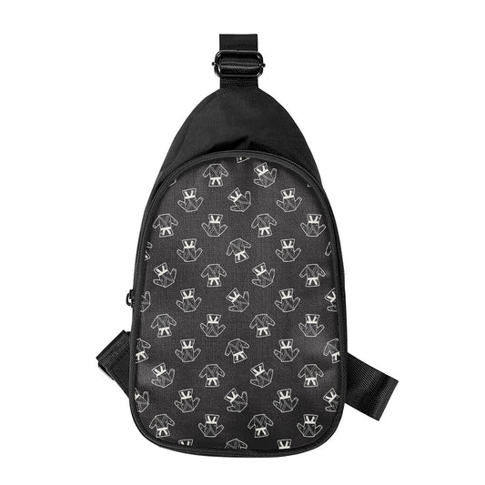 Karate Gi Pattern Print Chest Bag