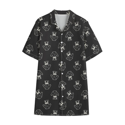 Karate Gi Pattern Print Cotton Hawaiian Shirt