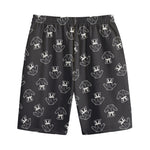 Karate Gi Pattern Print Cotton Shorts