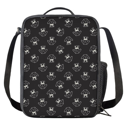 Karate Gi Pattern Print Crossbody Lunch Bag