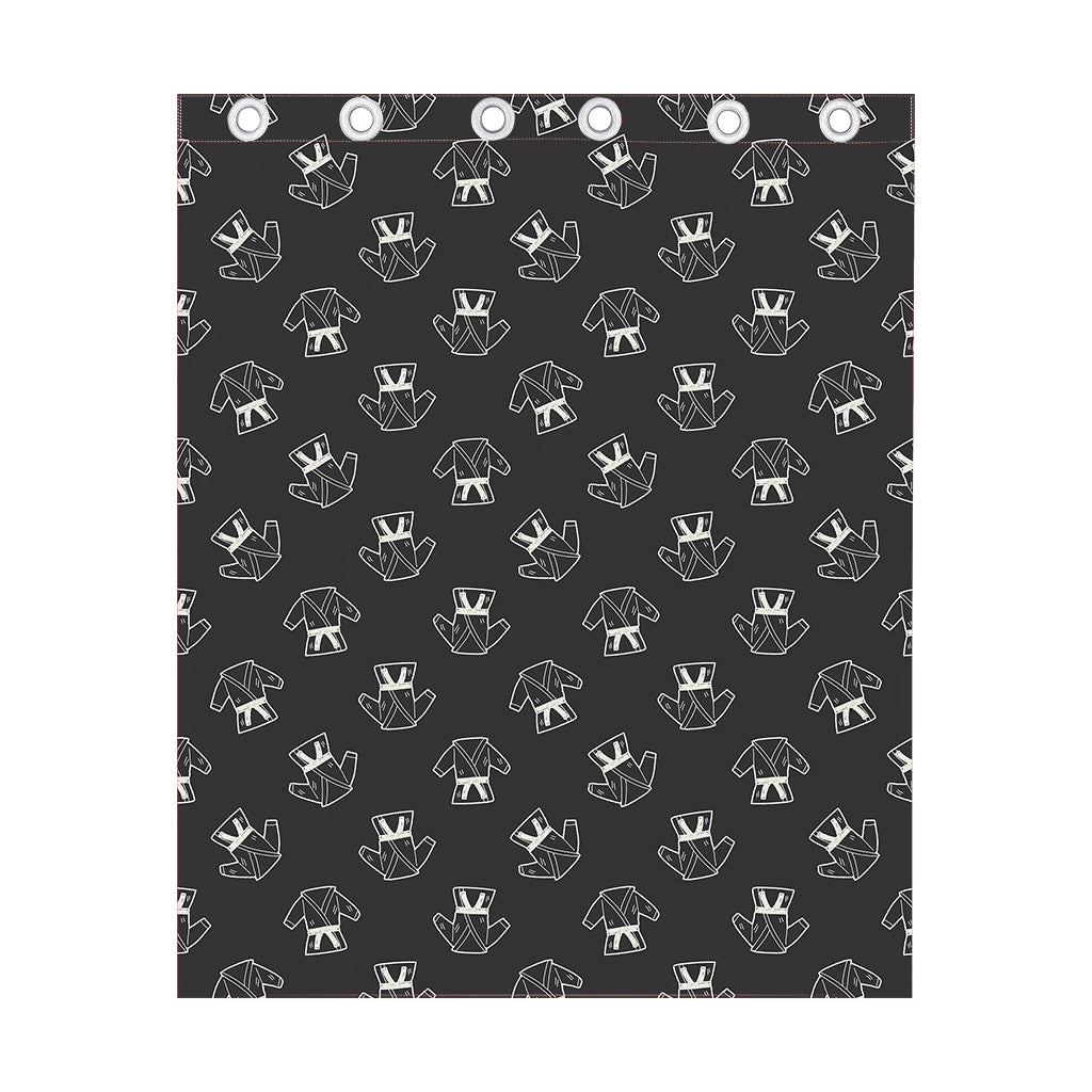 Karate Gi Pattern Print Curtain
