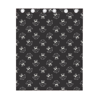 Karate Gi Pattern Print Curtain
