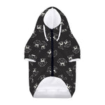 Karate Gi Pattern Print Dog Zip Up Hoodie