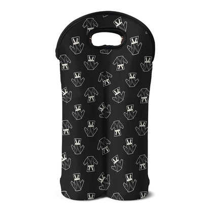 Karate Gi Pattern Print Double Neoprene Wine Tote