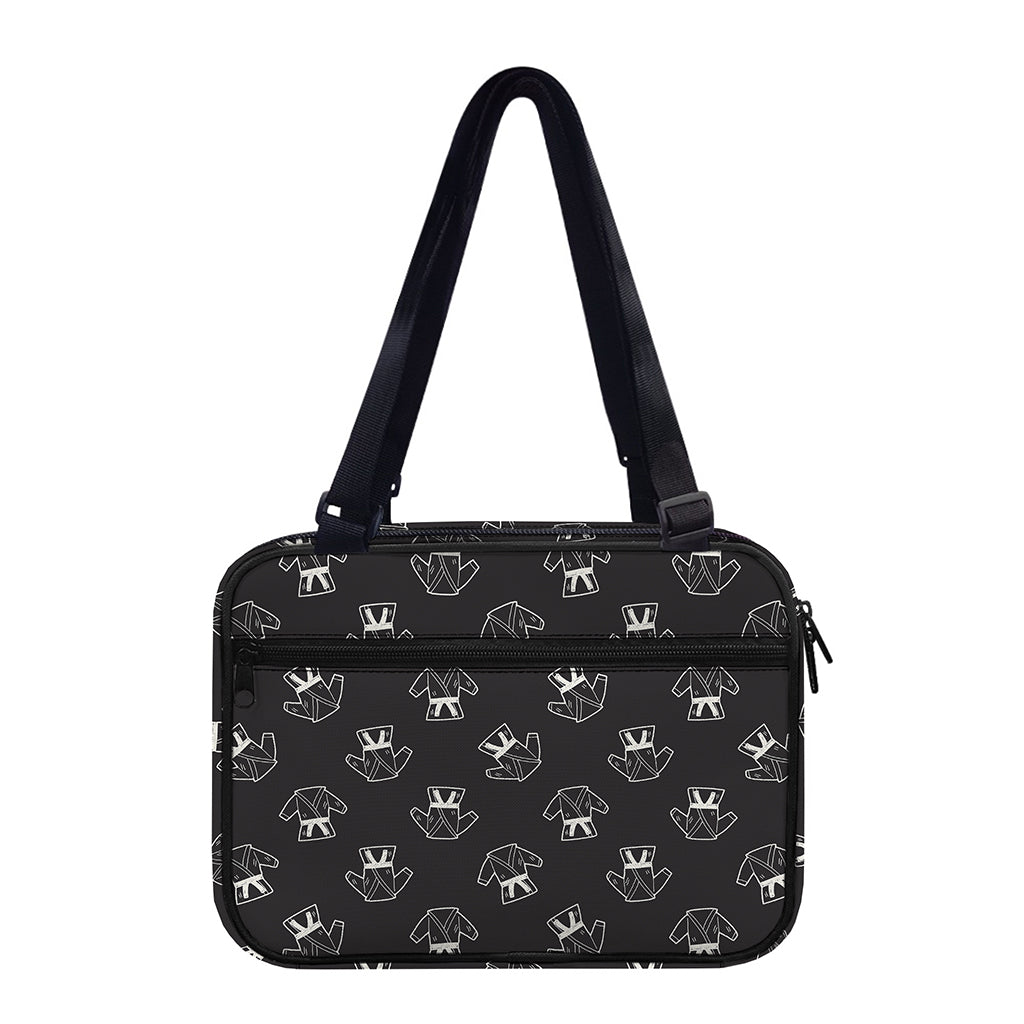 Karate Gi Pattern Print Double Strap Bible Bag