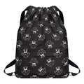 Karate Gi Pattern Print Drawstring Backpack