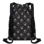 Karate Gi Pattern Print Drawstring Backpack