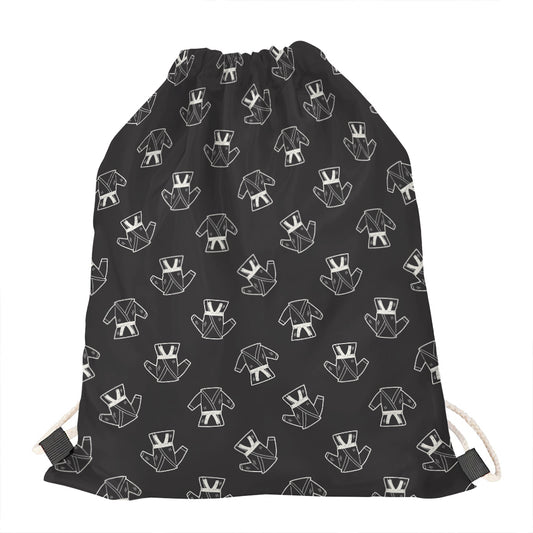 Karate Gi Pattern Print Drawstring Bag