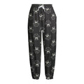 Karate Gi Pattern Print Fleece Lined Knit Pants
