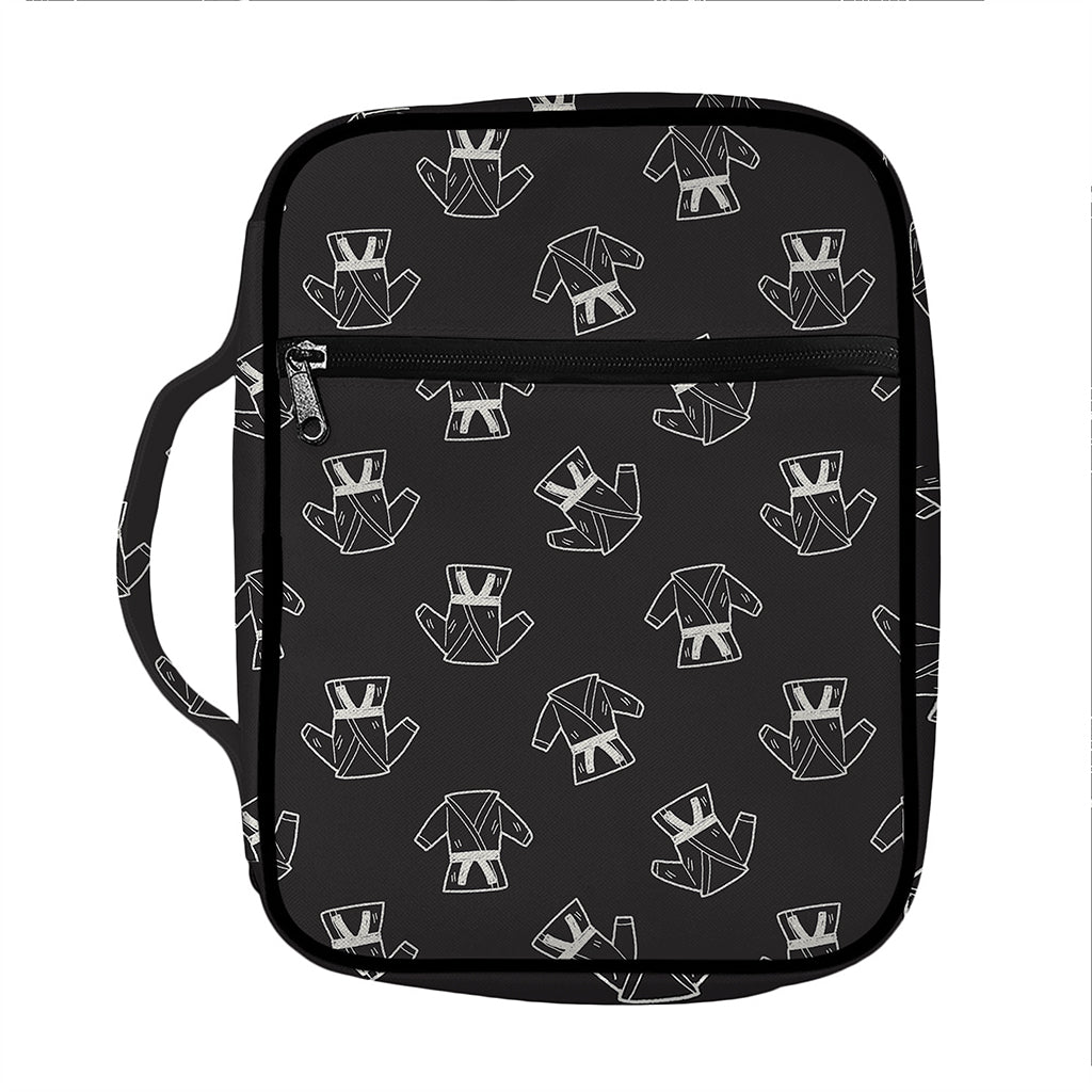 Karate Gi Pattern Print Front Pocket Bible Bag