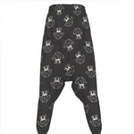 Karate Gi Pattern Print Hammer Pants