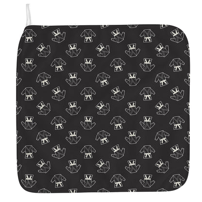 Karate Gi Pattern Print Hand Towel