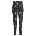 Karate Gi Pattern Print High-Waisted Pocket Leggings