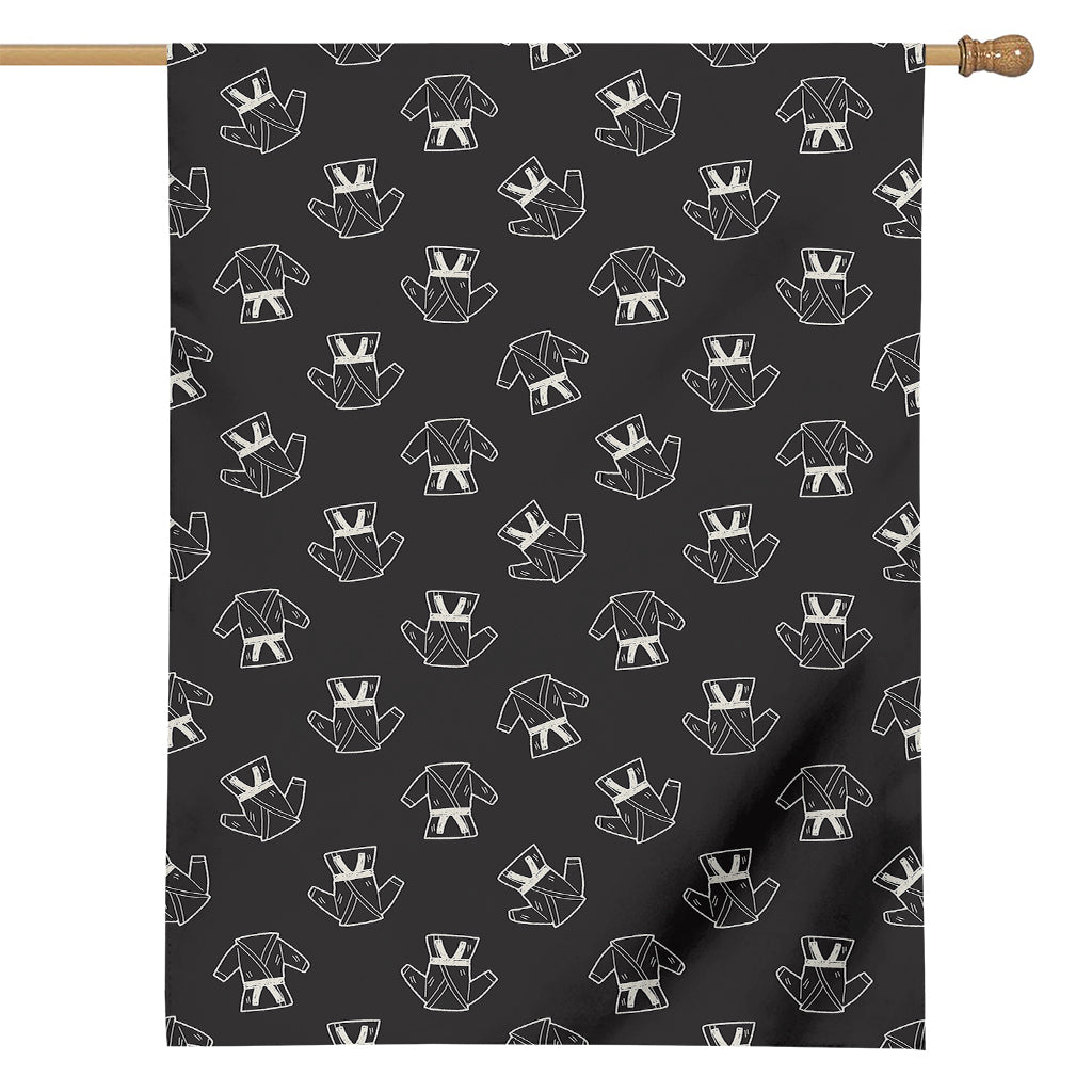 Karate Gi Pattern Print House Flag