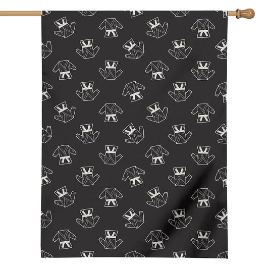 Karate Gi Pattern Print House Flag